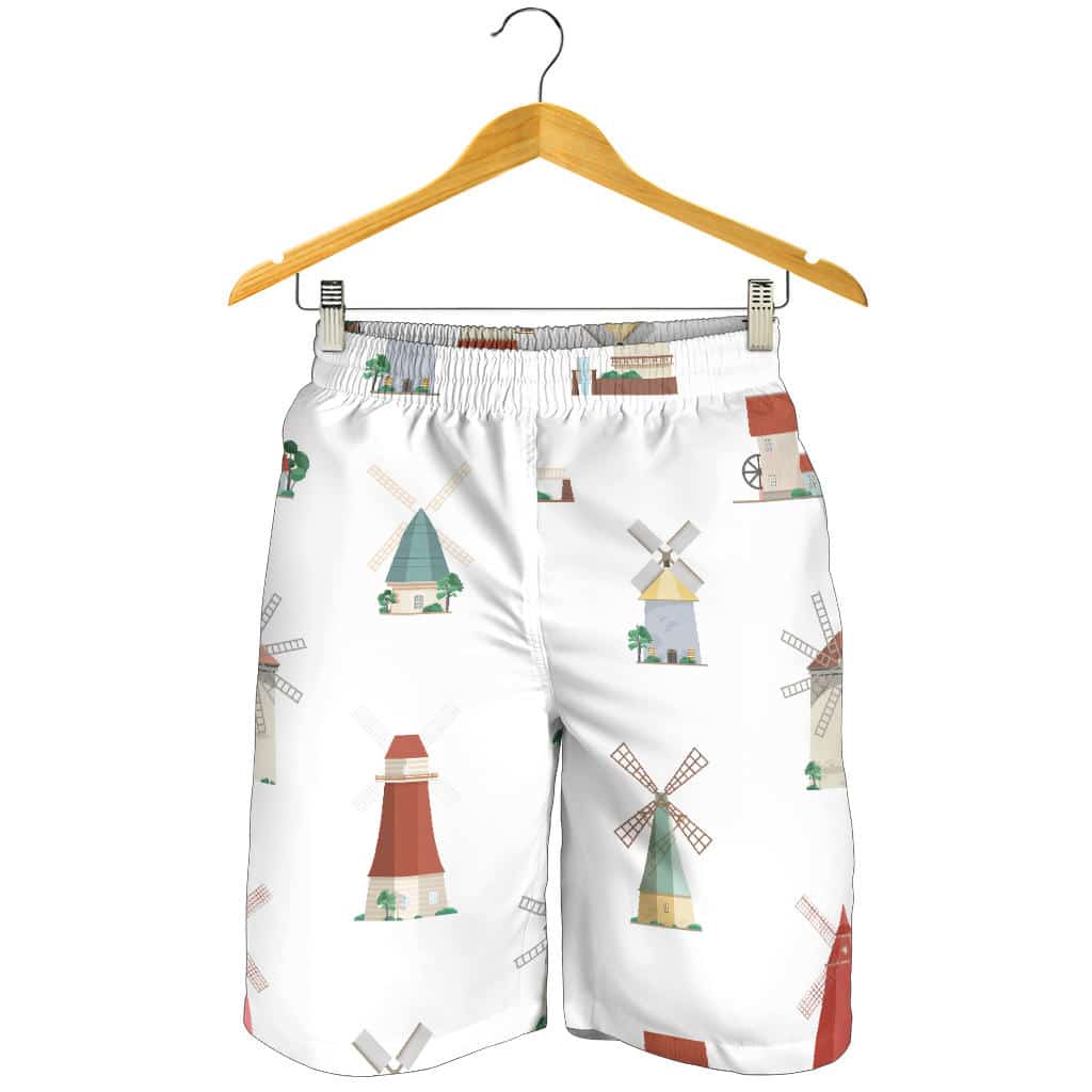 Windmill Design Pattern For Men Women Kid Shorts