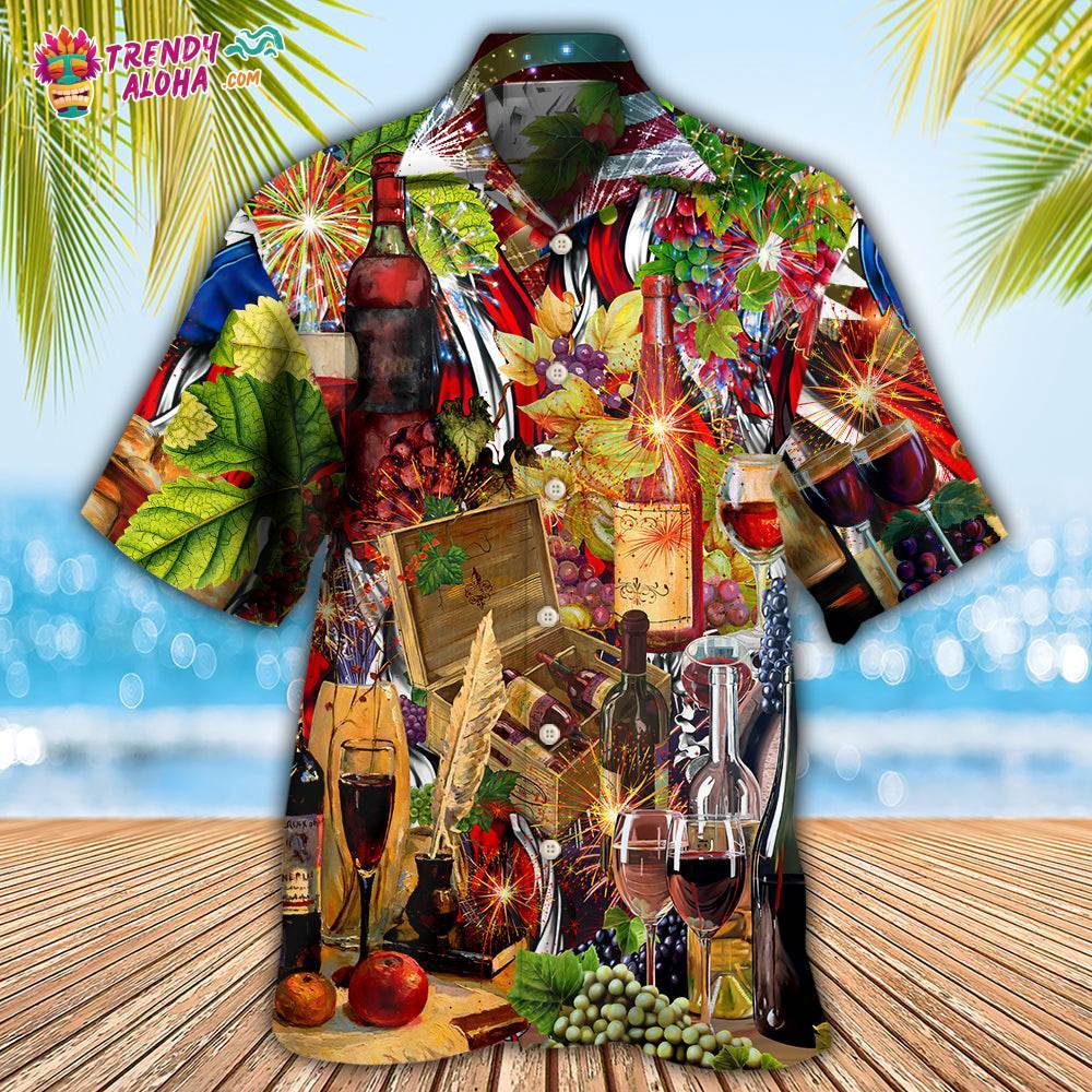 Wine Better For You Independence Day Hawaiian Shirt – Trendy Aloha