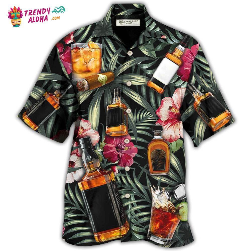 Wine Bourbon Tropical Leaf Hawaiian Shirt – Trendy Aloha Wine Bourbon Tropical Leaf Hawaiian Shirt – Trendy Aloha