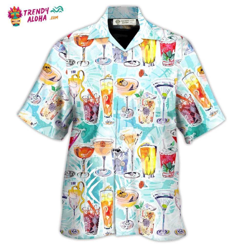 Wine Cocktail And Beach Tropical Hawaiian Shirt – Trendy Aloha Wine Cocktail And Beach Tropical Hawaiian Shirt – Trendy Aloha