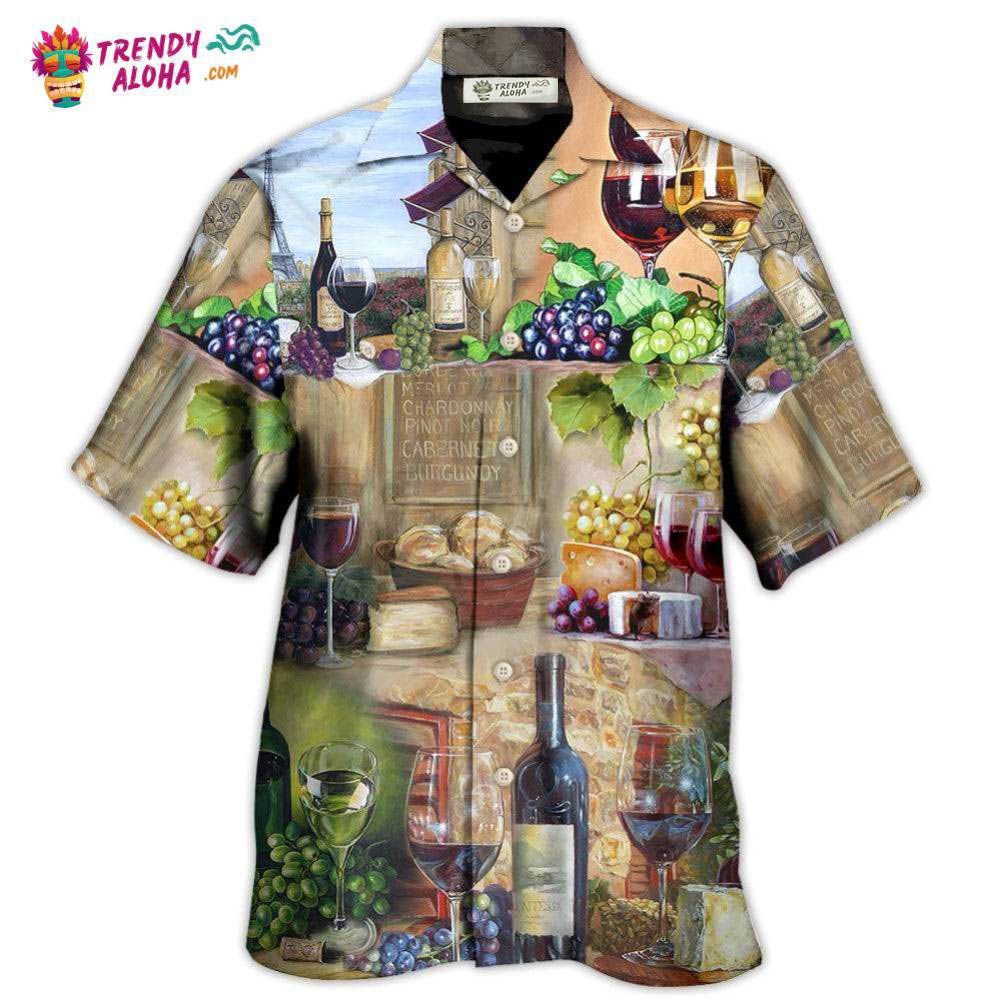 Wine Grape And Cheese Art Hawaiian Shirt – Trendy Aloha Wine Grape And Cheese Art Hawaiian Shirt – Trendy Aloha