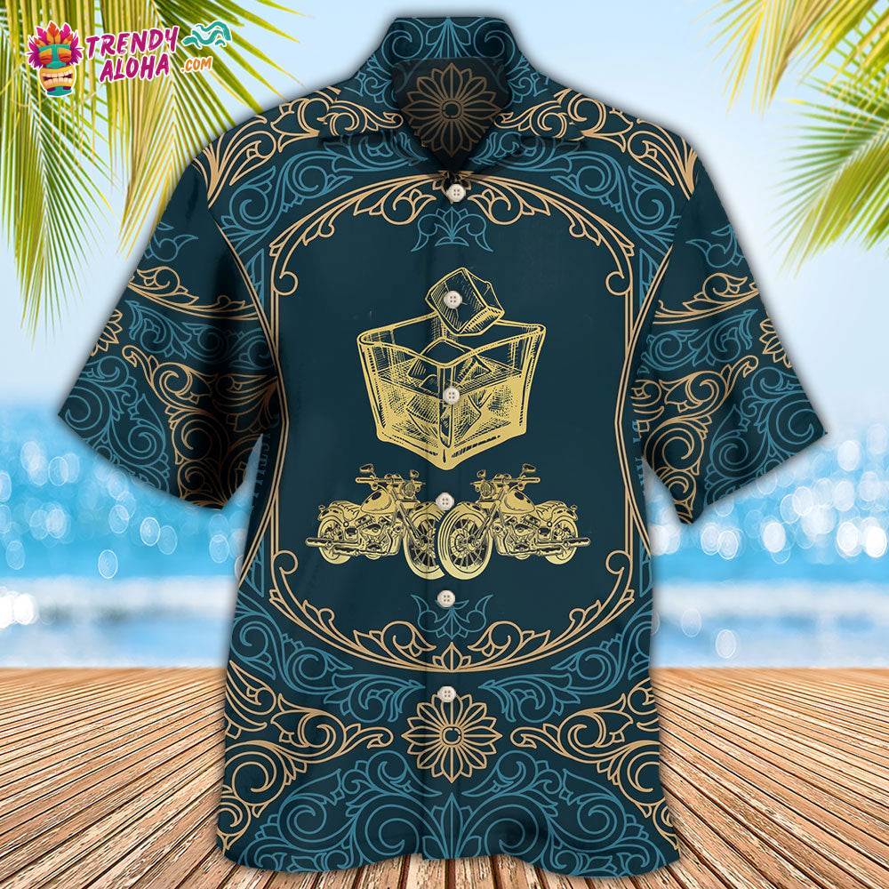 Wine Rum I Like Rum And Motorcycles Hawaiian Shirt – Trendy Aloha