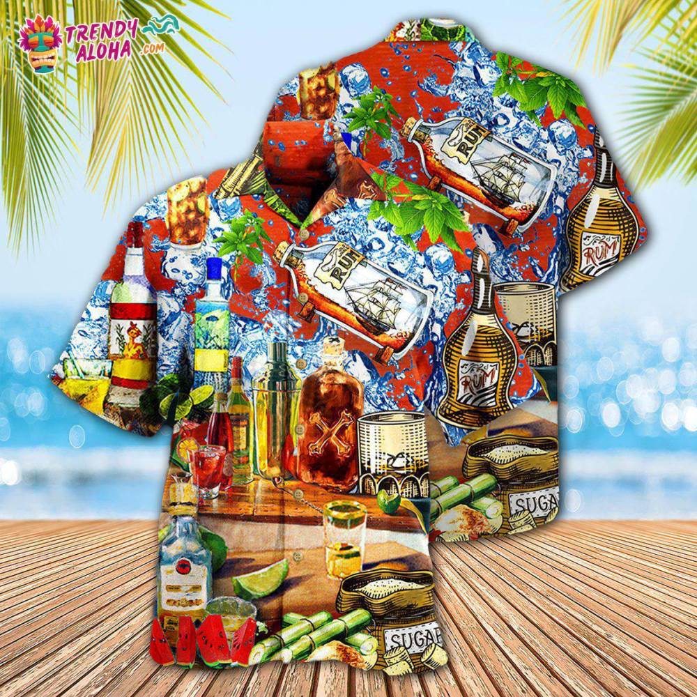 Wine Strong Like Rum Better With Rum Hawaiian Shirt – Trendy Aloha