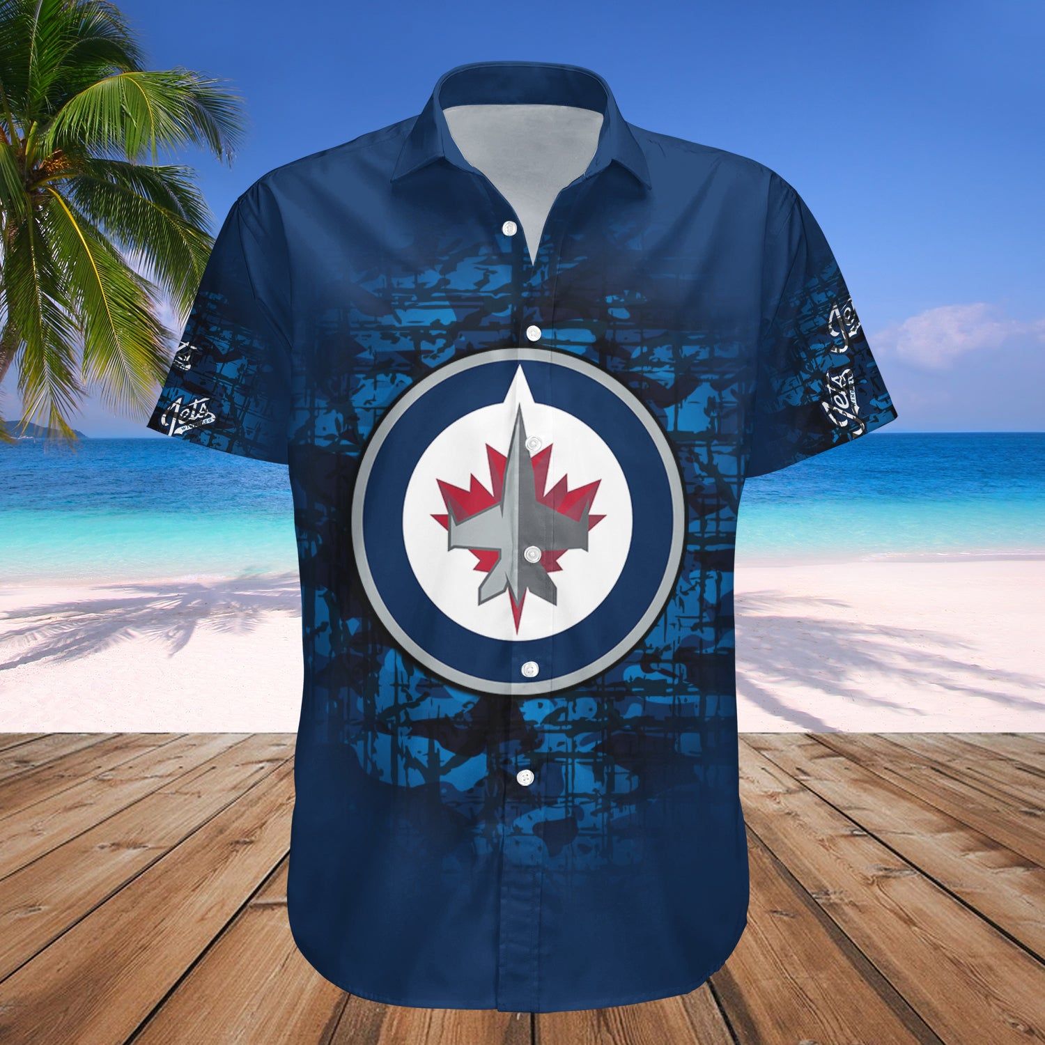 Winnipeg Jets Hawaii Shirt Set Camouflage Vintage – NHL