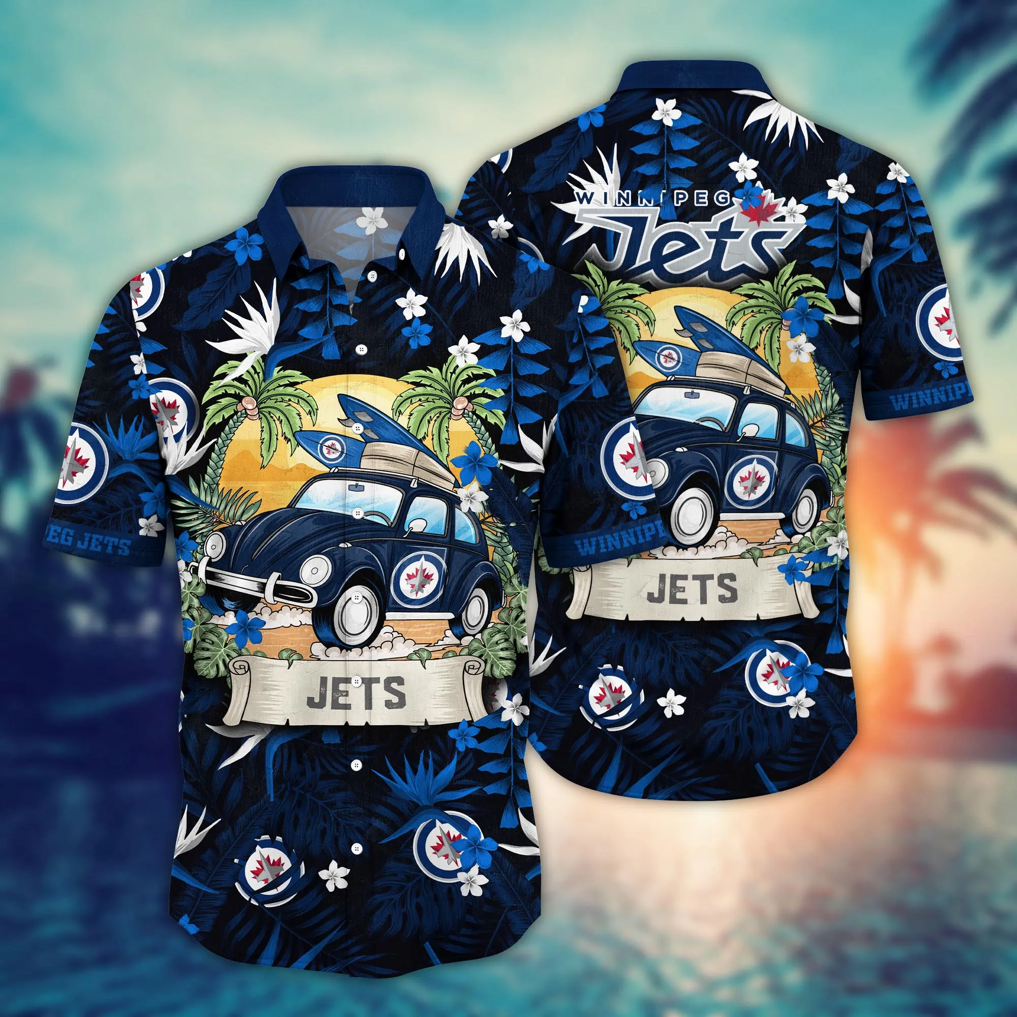Winnipeg Jets NHL Hawaiian Shirt Lush Greenerytime Aloha Shirt Winnipeg Jets NHL Hawaiian Shirt Lush Greenerytime Aloha Shirt