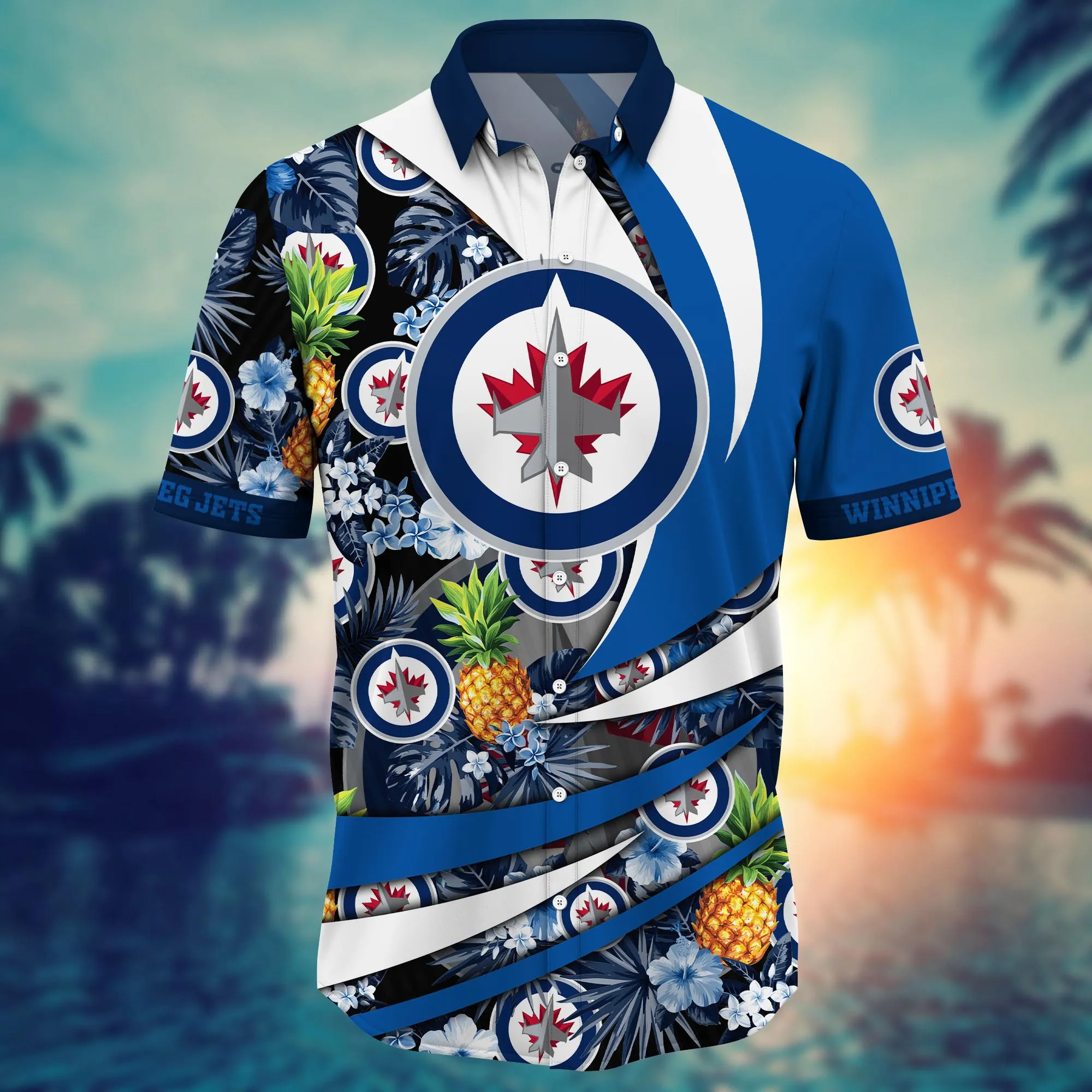 Winnipeg Jets NHL Hawaiian Shirt Shorts Aloha Shirt