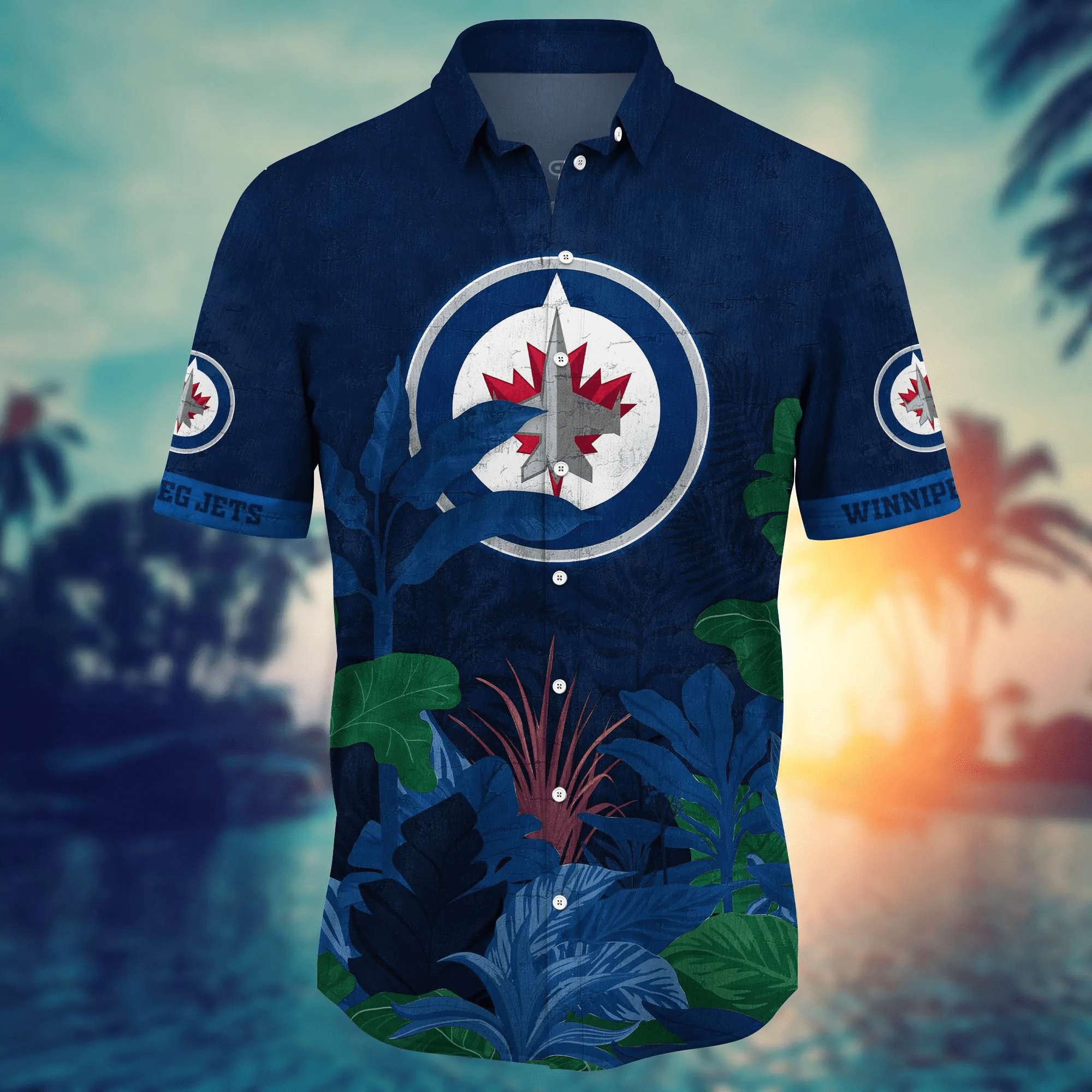 Winnipeg Jets NHL Hawaiian Shirt Sun Dresses Aloha Shirt
