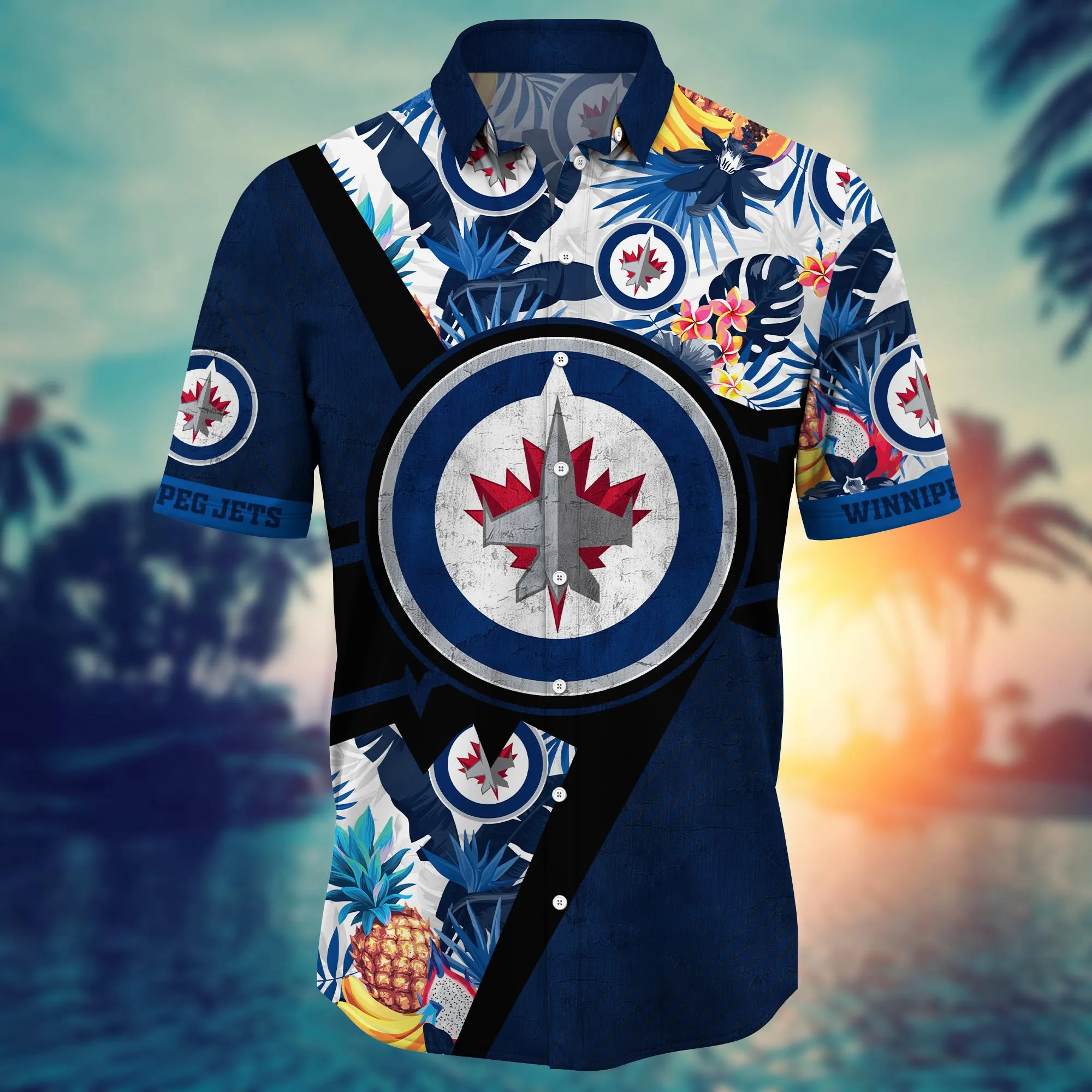 Winnipeg Jets NHL Hawaiian Shirt Sunshine Aloha Shirt