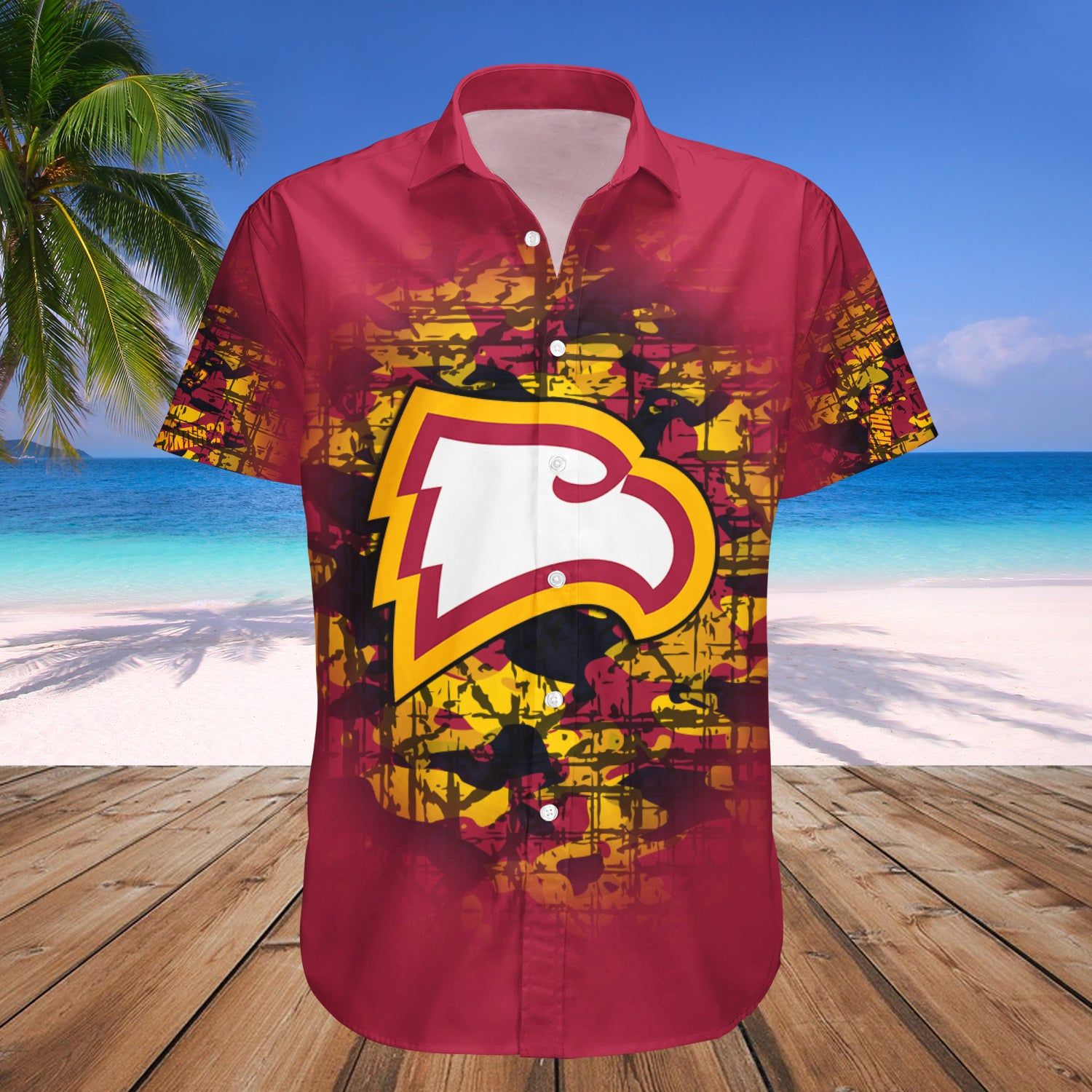 Winthrop Eagles Hawaii Shirt Set Camouflage Vintage – NCAA