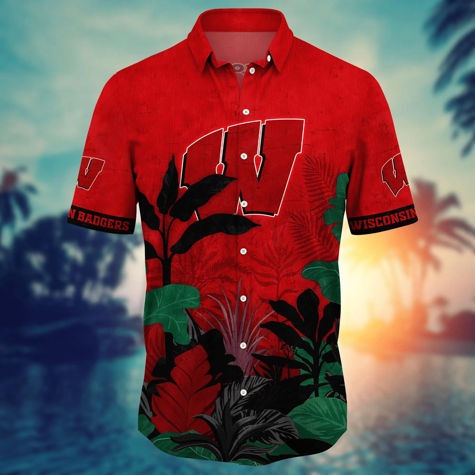 Wisconsin Badgers NCAA Hawaiian Shirt Barbecues Aloha Shirt