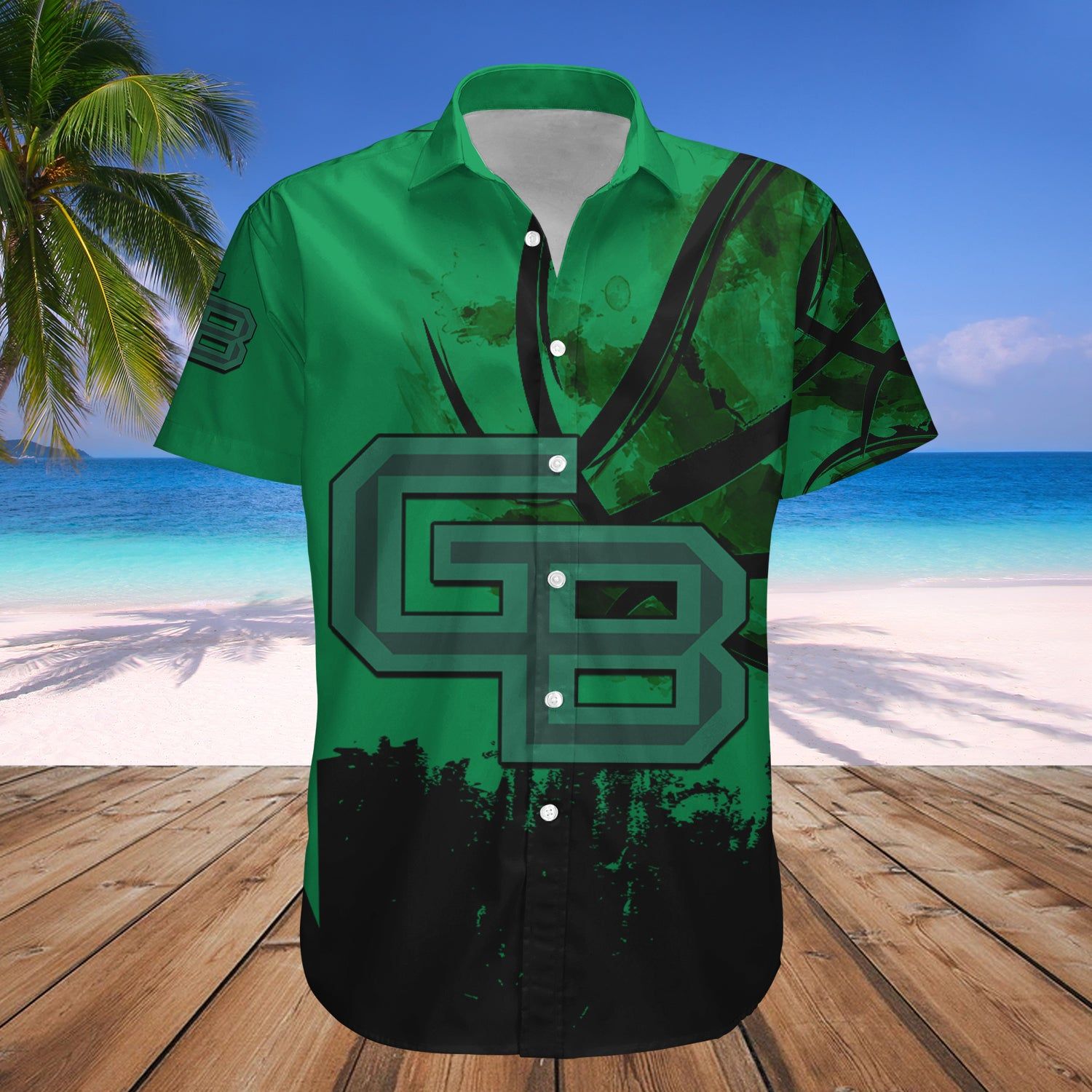 Wisconsin-Green Bay Phoenix Hawaii Shirt Set Basketball Net Grunge Pattern – NCAA