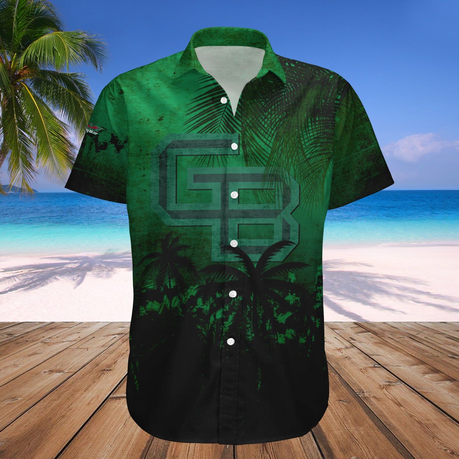 Wisconsin-Green Bay Phoenix Hawaii Shirt Set Coconut Tree Tropical Grunge – NCAA