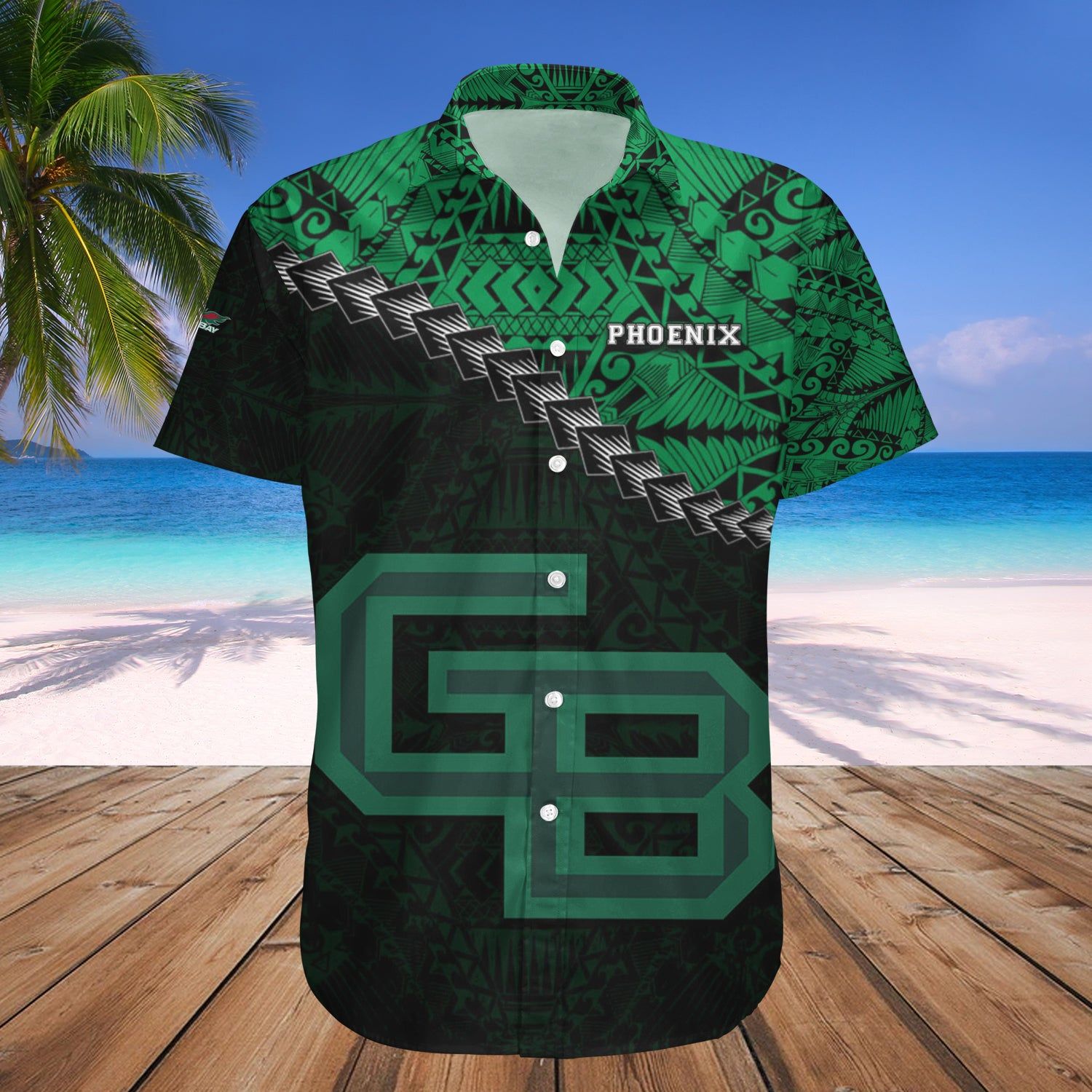 Wisconsin-Green Bay Phoenix Hawaii Shirt Set Grunge Polynesian Tattoo – NCAA