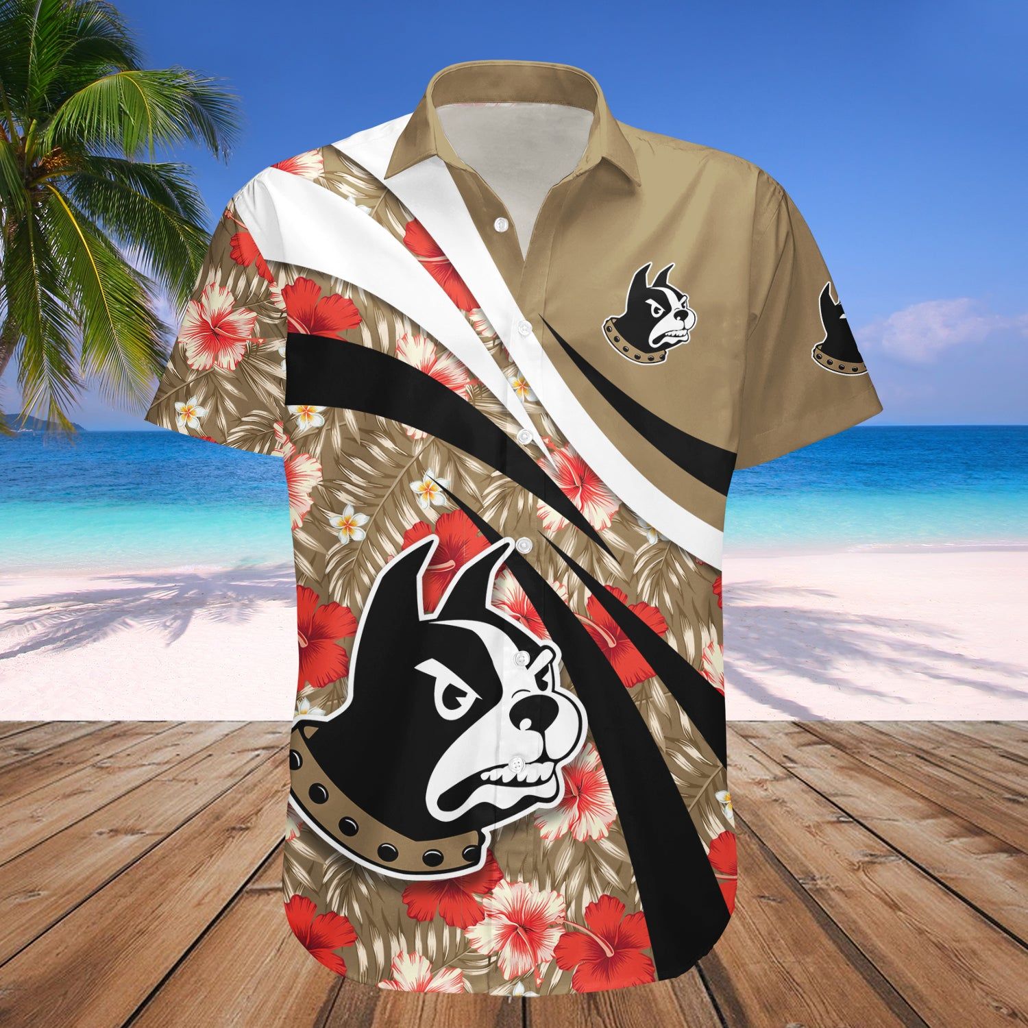 Wofford Terriers Hawaii Shirt Set Hibiscus Sport Style – NCAA