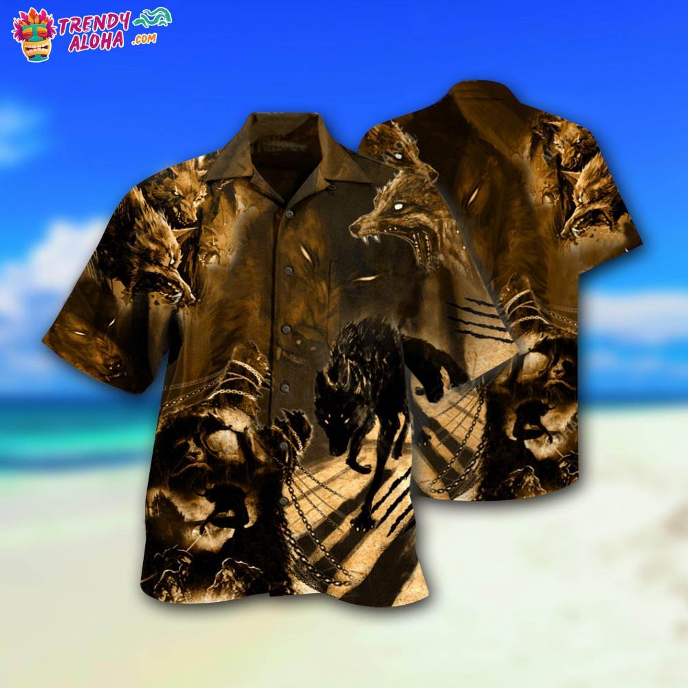Wolf Darkness Scary Hawaiian Shirt – Trendy Aloha