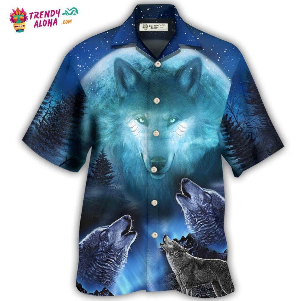 Wolf Gray And Blue Hawaiian Shirt – Trendy Aloha Wolf Gray And Blue Hawaiian Shirt – Trendy Aloha