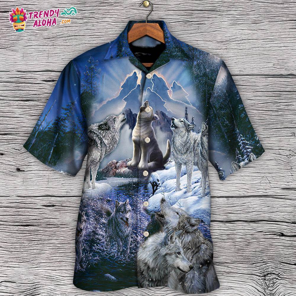 Wolf Is Not Lonely Just Alone Hawaiian Shirt – Trendy Aloha