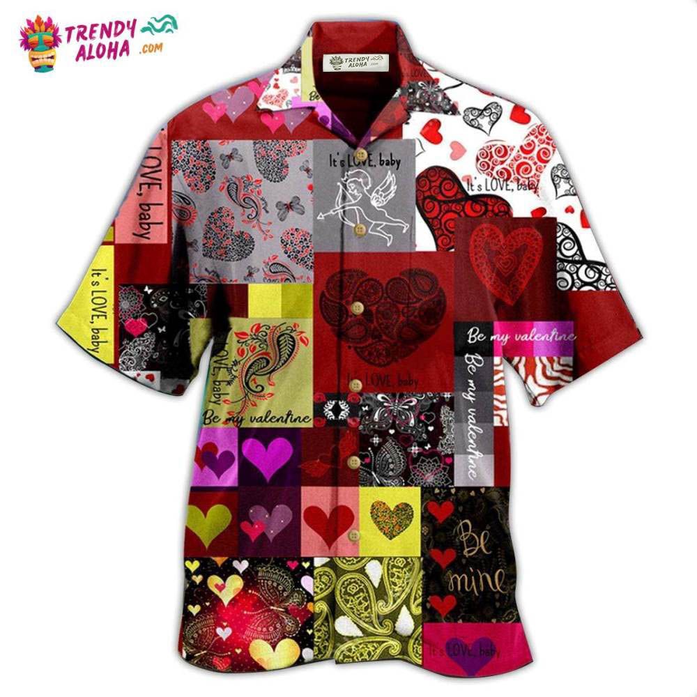 Women’S Day, Valentine Gift Beautiful Heart Paisley Hawaiian Shirt – Trendy Aloha