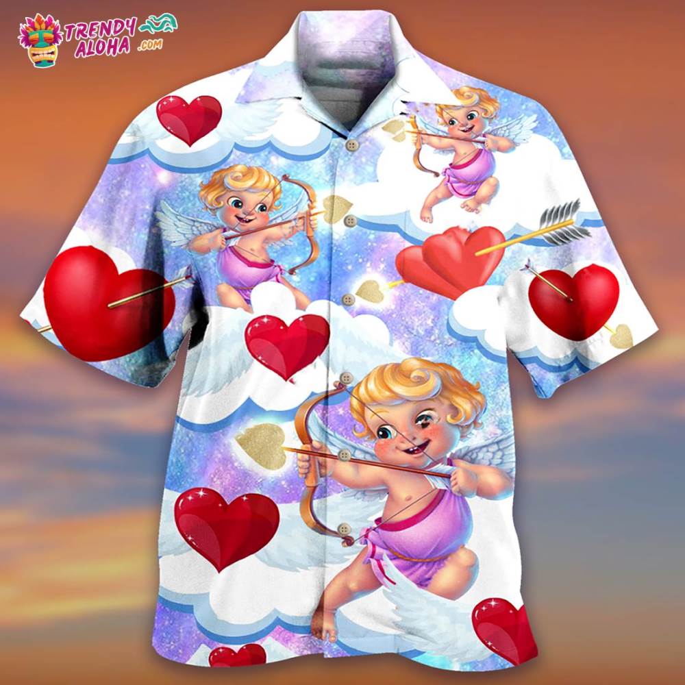 Women’S Day, Valentine Gift Love Cupid Hawaiian Shirt – Trendy Aloha