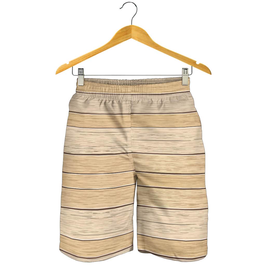 Wood Printed Pattern Print Design 01 For Men Women Kid Shorts