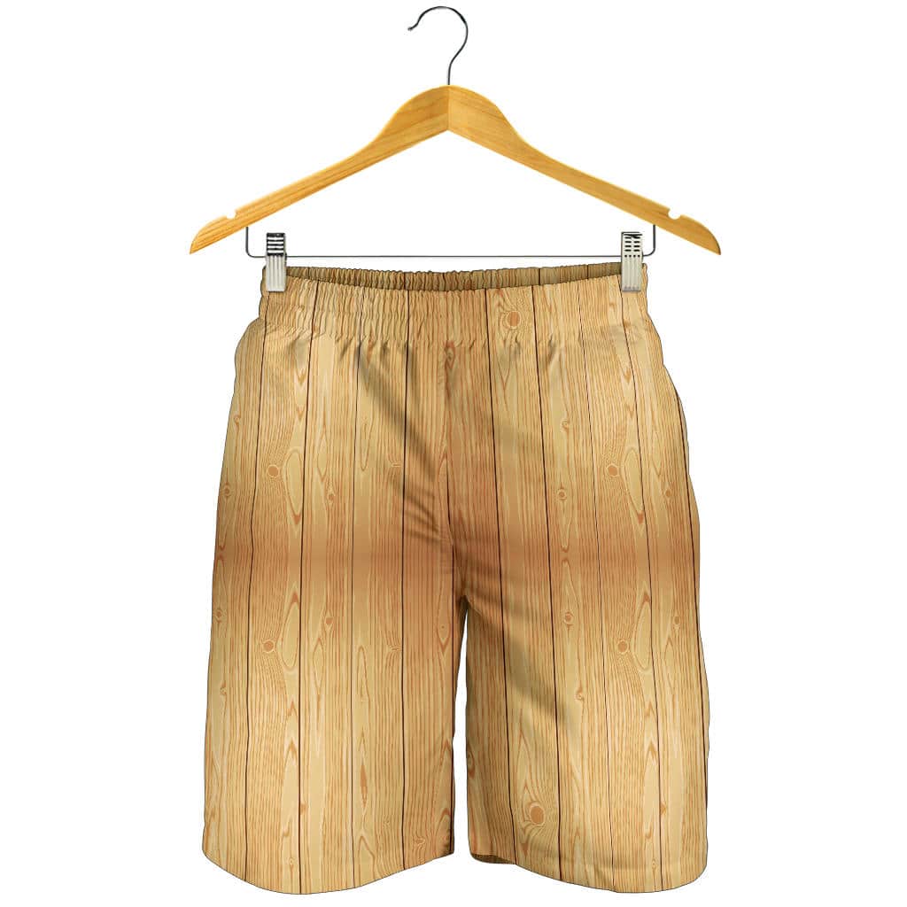 Wood Printed Pattern Print Design 05 For Men Women Kid Shorts