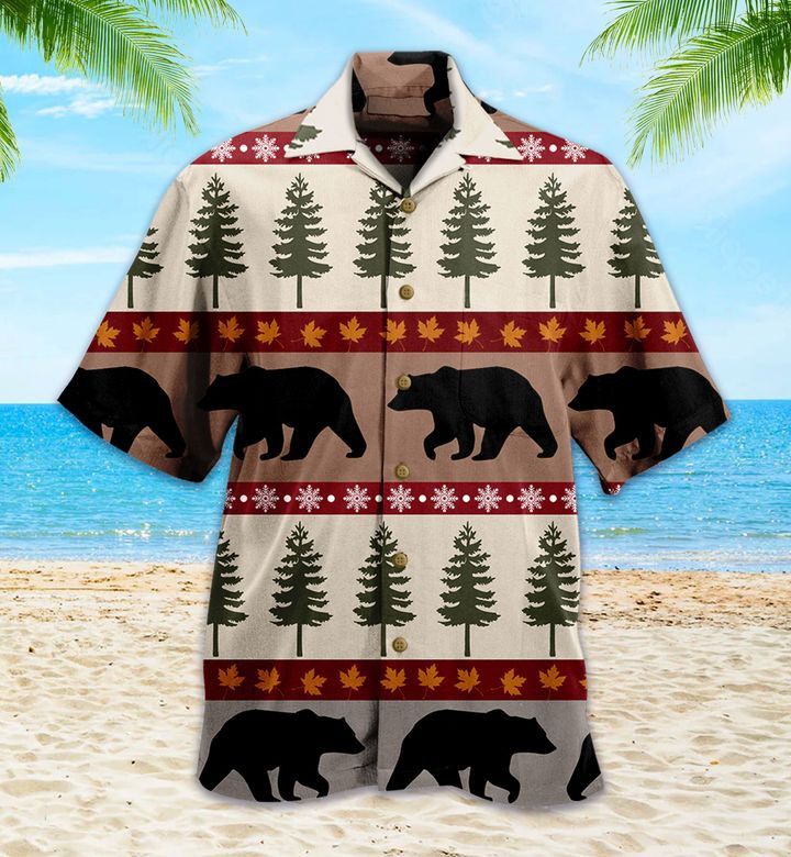 Woodland Trails Bear Brown Hawaiian Shirt 3D Summer Gifts