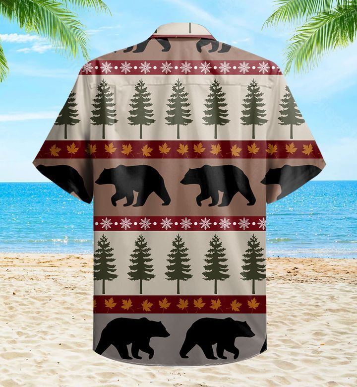 Woodland Trails Bear Brown Trendy Hawaiian Shirt 3D Summer Gifts
