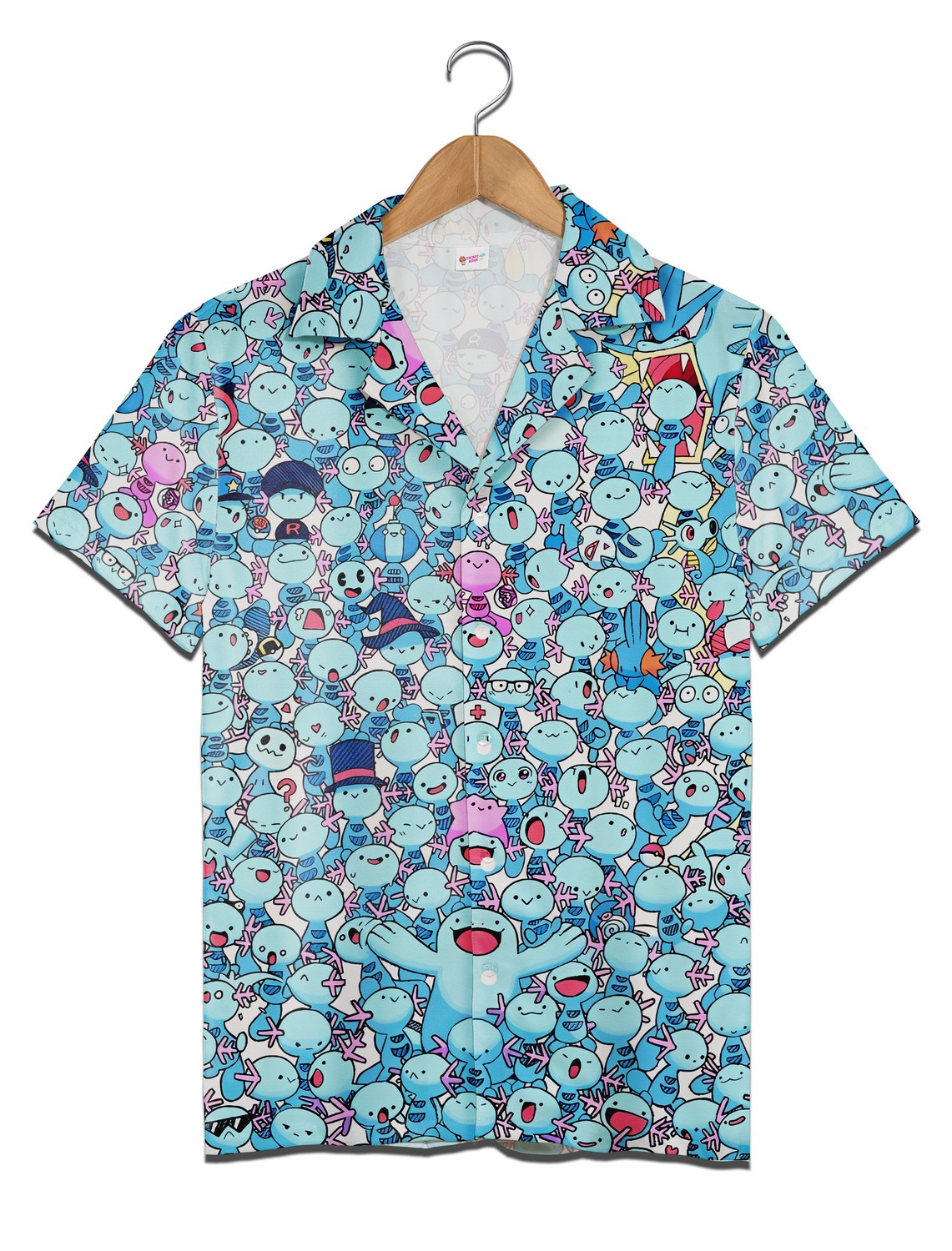 Wooper Pokemon Hawaiian Shirt, Water Ground Type Trending Pokemon Aloha Shirt