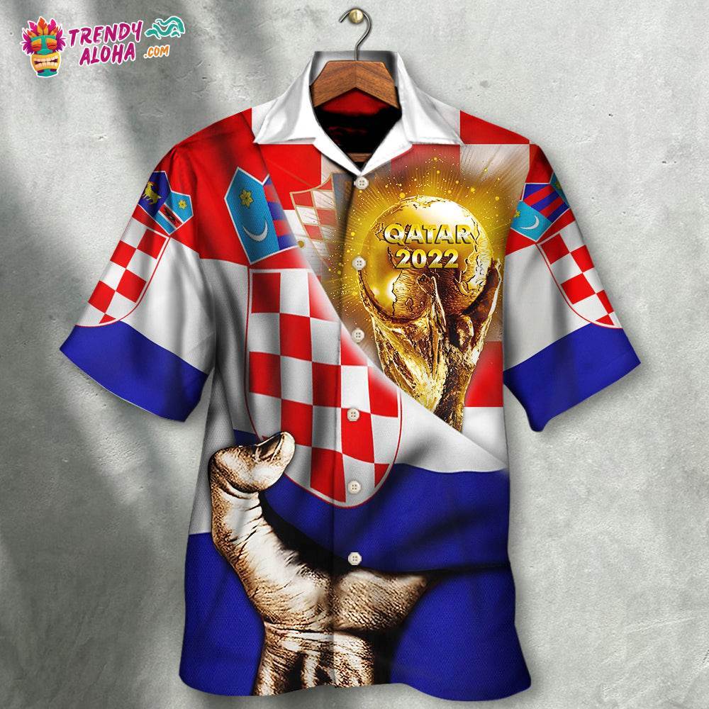 World Cup Qatar 2022 Croatia Will Be The Champion Flag Vintage Hawaiian Shirt – Trendy Aloha