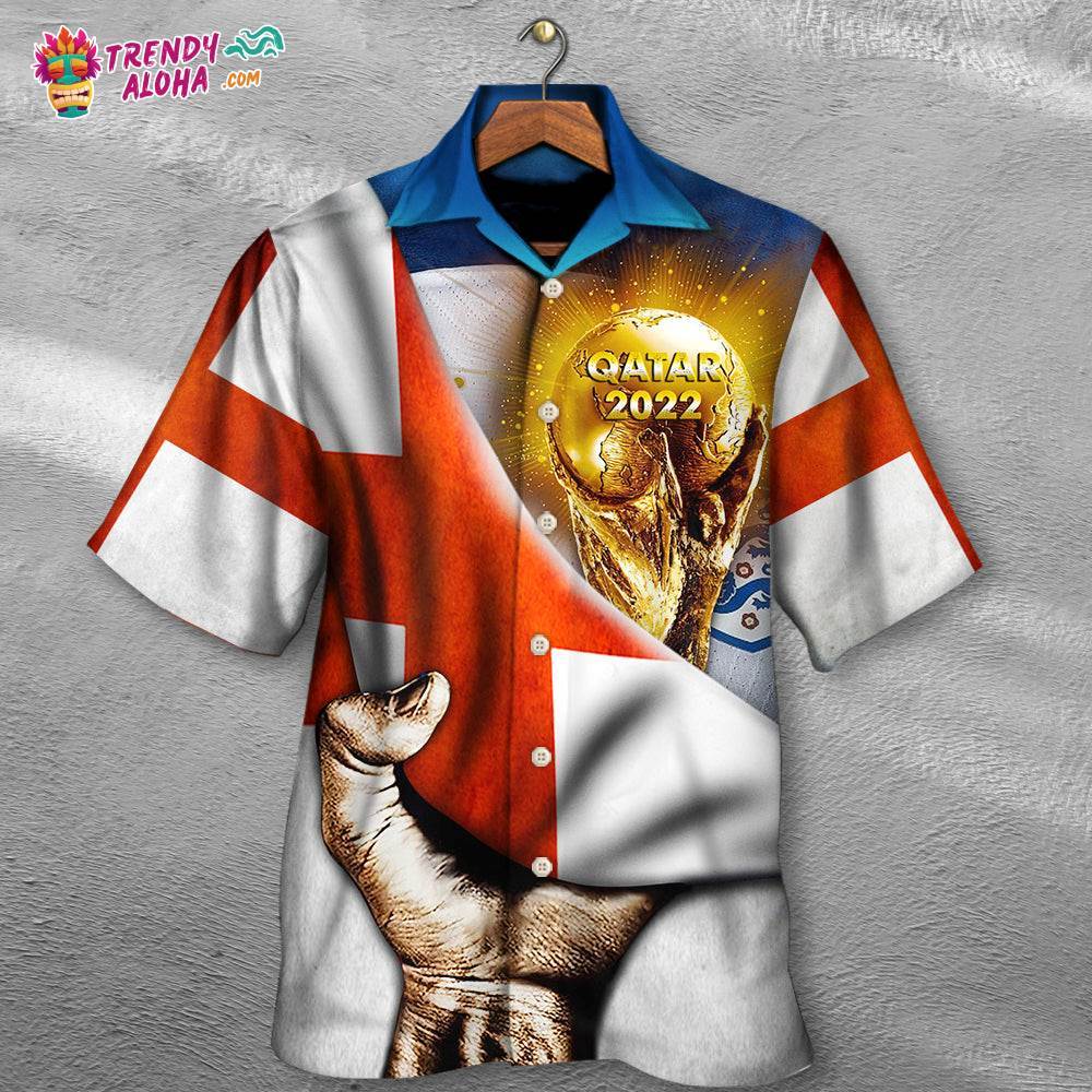 World Cup Qatar 2022 England Will Be The Champion Flag Vintage Hawaiian Shirt – Trendy Aloha