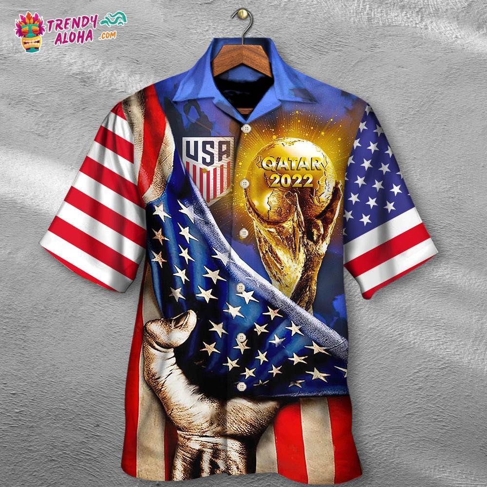 World Cup Qatar 2022 Usa Will Be The Champion Flag Vintage Hawaiian Shirt – Trendy Aloha