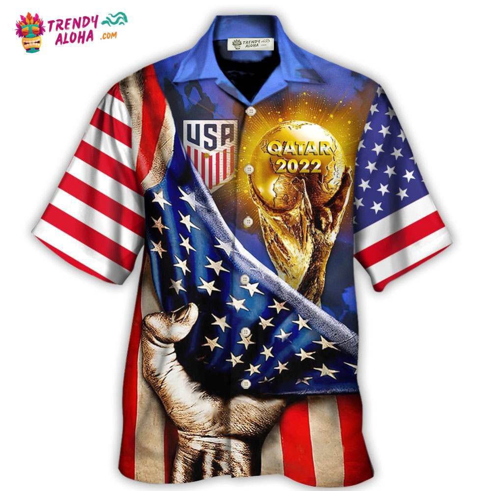 World Cup Qatar 2022 Usa Will Be The Champion Flag Vintage Hawaiian Shirt – Trendy Aloha