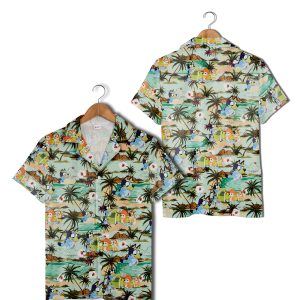 Bluey Family Hawaiian Shirt, Funny Bluey Vacation Hawaiian Shirt, Bluey Cartoon Characters Shirt