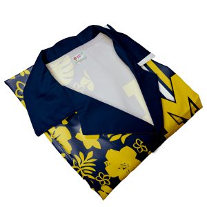 Ncaa Michigan Wolverines Maize Flowers Blue Trendy Hawaiian Shirt Aloha Shirt