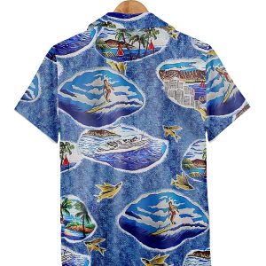 3D Honolulu Goose In Top Gun Custom Hawaiian Shirt