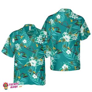 Teal Hawaiian Shirt