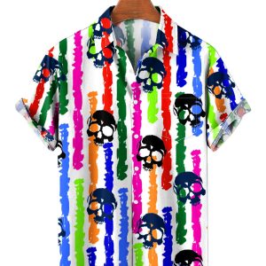 Stripe Hawaiian Shirt