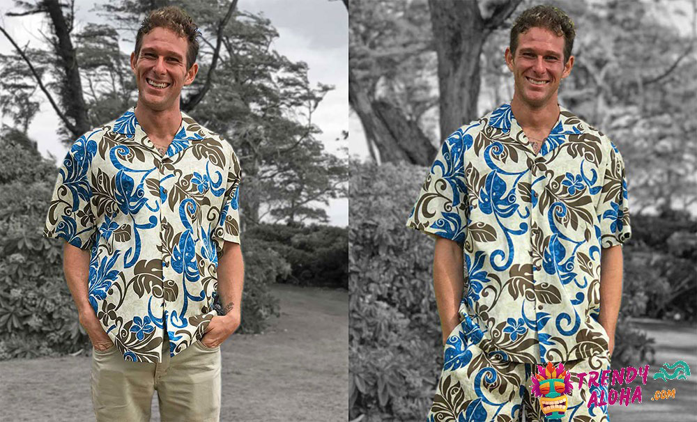 different ways to wear the same hawaiian shirt