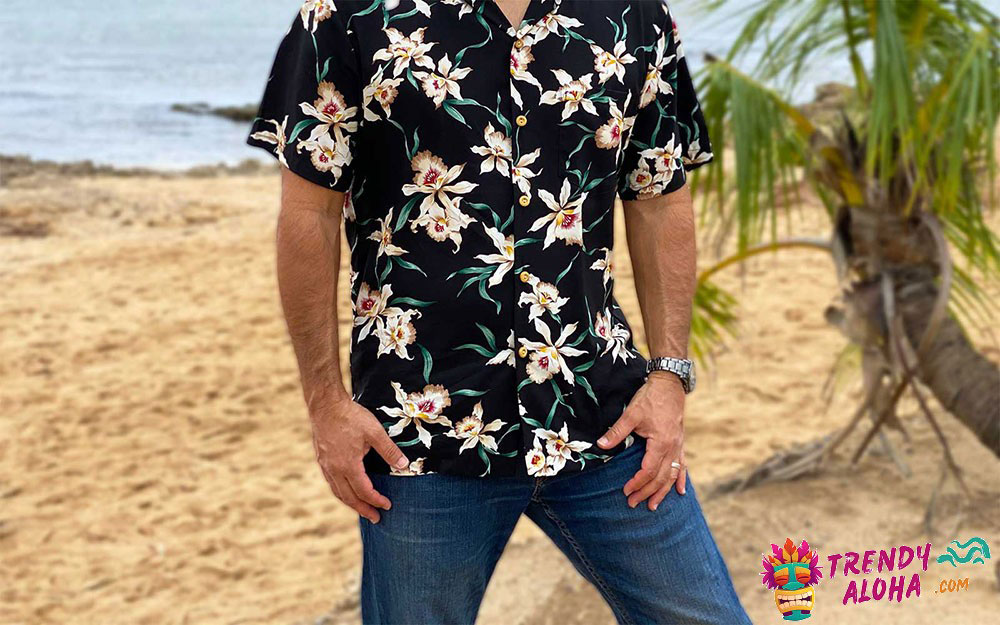 how to wear hawaiian shirt with blue jeans