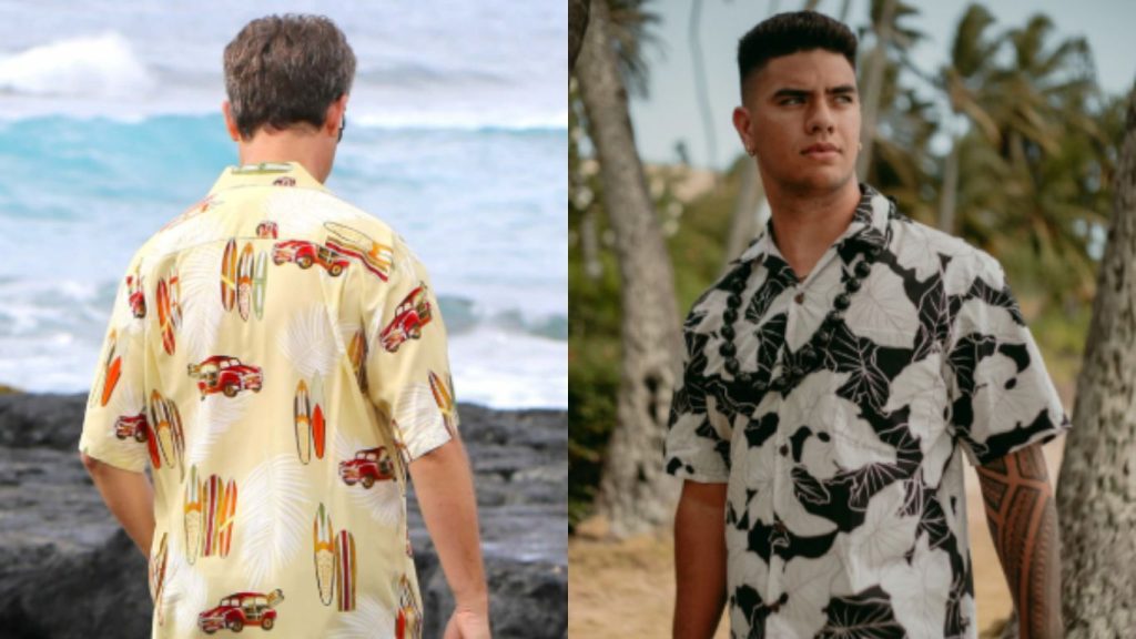 Styling outfit with vintage and retro Hawaiian shirts for classic looks