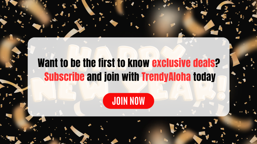 New Year's Eve Sale 2024: Massive Discounts Await 8 new year trendy aloha sale banner