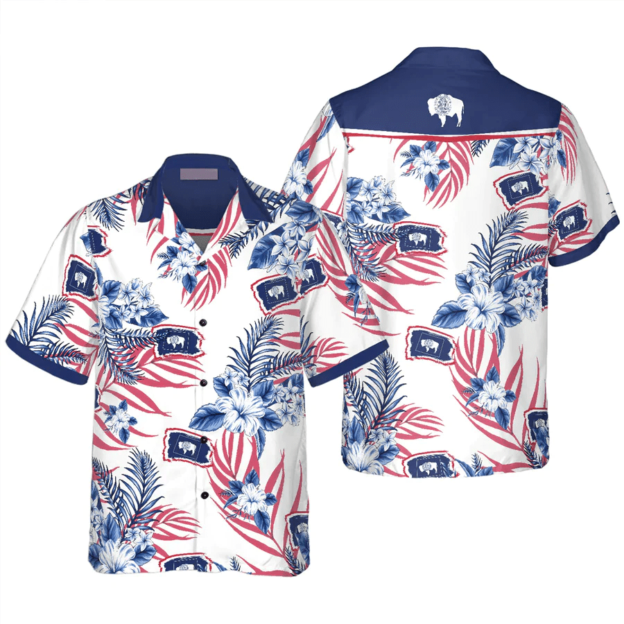 Wyoming Proud Trendy Hawaiian Shirt, Wyoming Summer Shirt, Trendy Hawaiian Shirt For Men, Women, Adult Wyoming Proud Trendy Hawaiian Shirt, Wyoming Summer Shirt, Trendy Hawaiian Shirt For Men, Women, Adult
