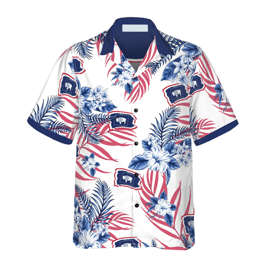 Wyoming Proud Trendy Hawaiian Shirt, Wyoming Summer Shirt, Trendy Hawaiian Shirt For Men, Women, Adult