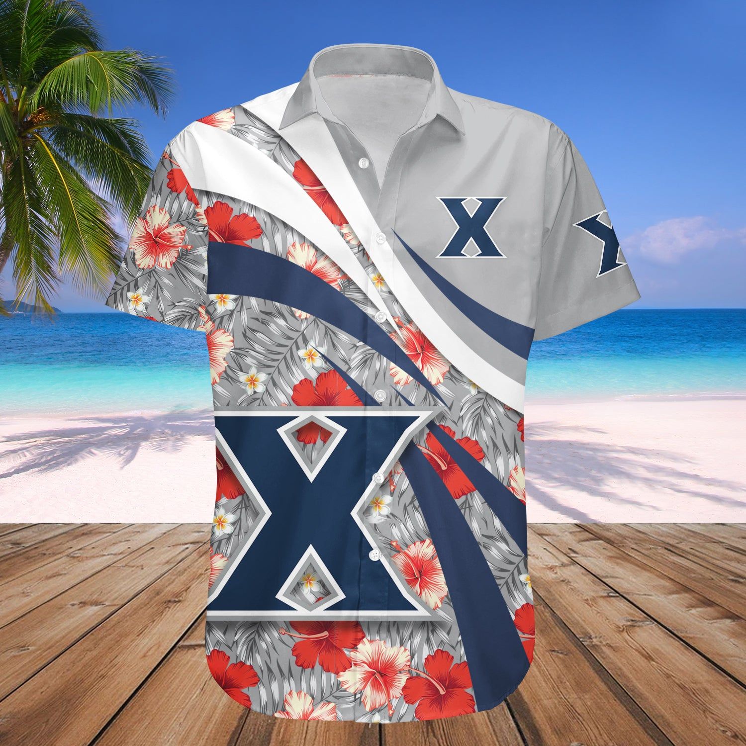 Xavier Musketeers Hawaii Shirt Set Hibiscus Sport Style – NCAA