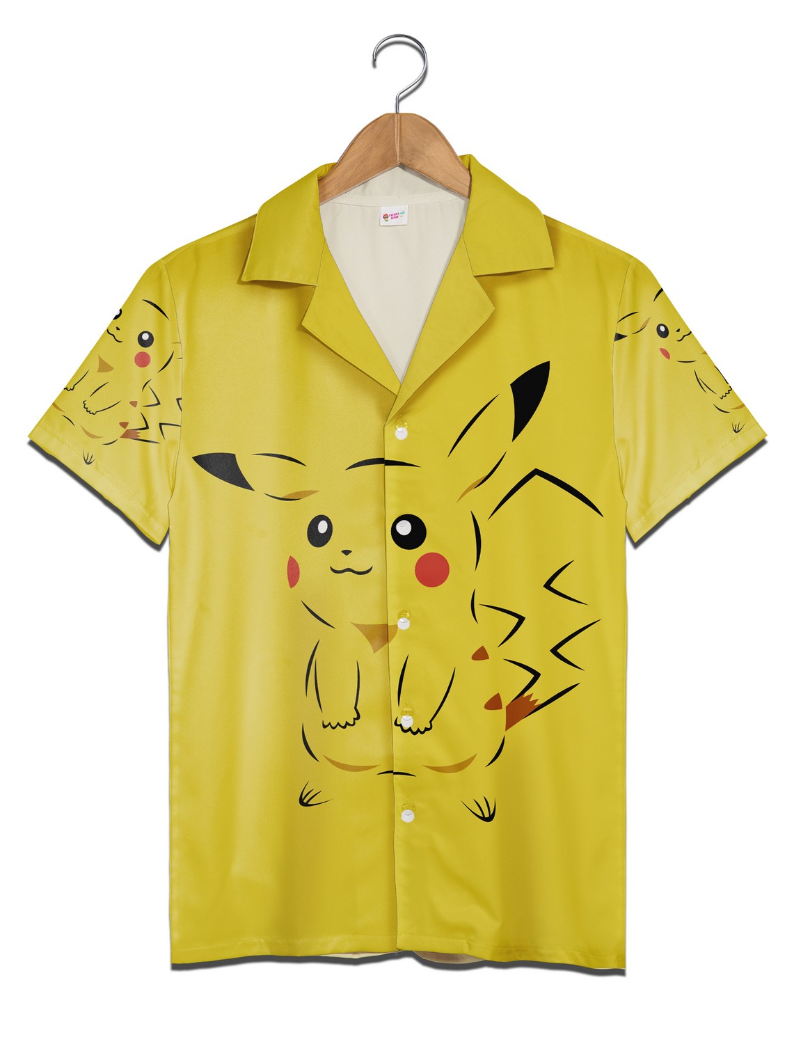 Yellow Pikachu Hawaiian Shirt, Pokemon Aloha Beach Shirt Yellow Pikachu Hawaiian Shirt, Pokemon Aloha Beach Shirt