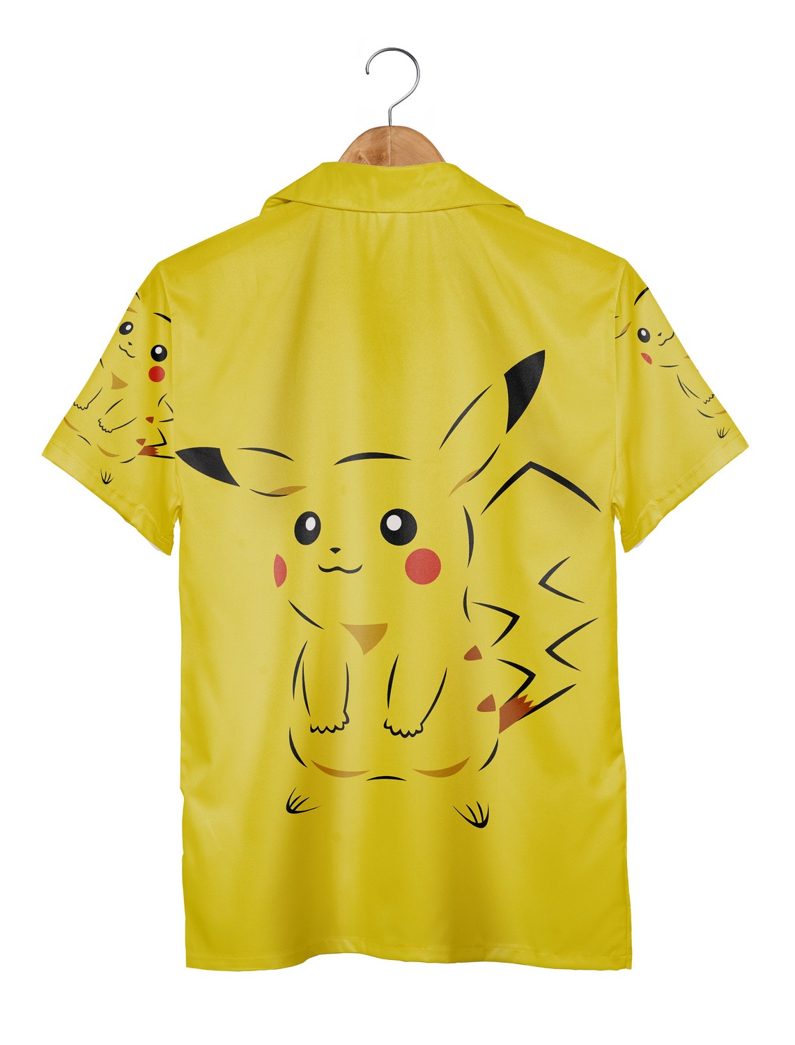 Yellow Pikachu Hawaiian Shirt, Pokemon Aloha Beach Shirt
