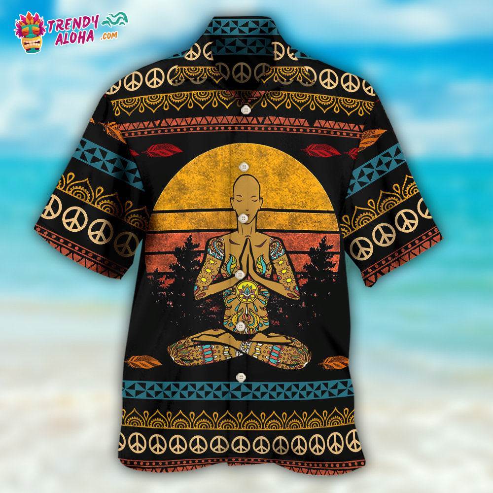Yoga I’m Mostly Peace Love And Light A Little Go F Yourself For Man Hawaiian Shirt – Trendy Aloha