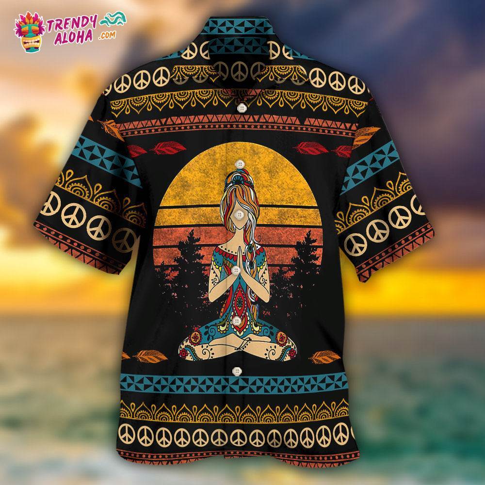 Yoga I’m Mostly Peace Love And Light A Little Go F Yourself For Woman Hawaiian Shirt – Trendy Aloha