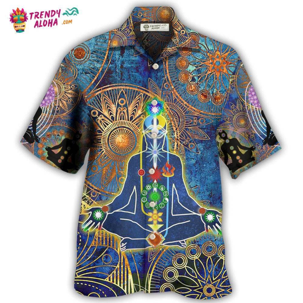 Yoga Mandala Style Hawaiian Shirt – Trendy Aloha Yoga Mandala Style Hawaiian Shirt – Trendy Aloha