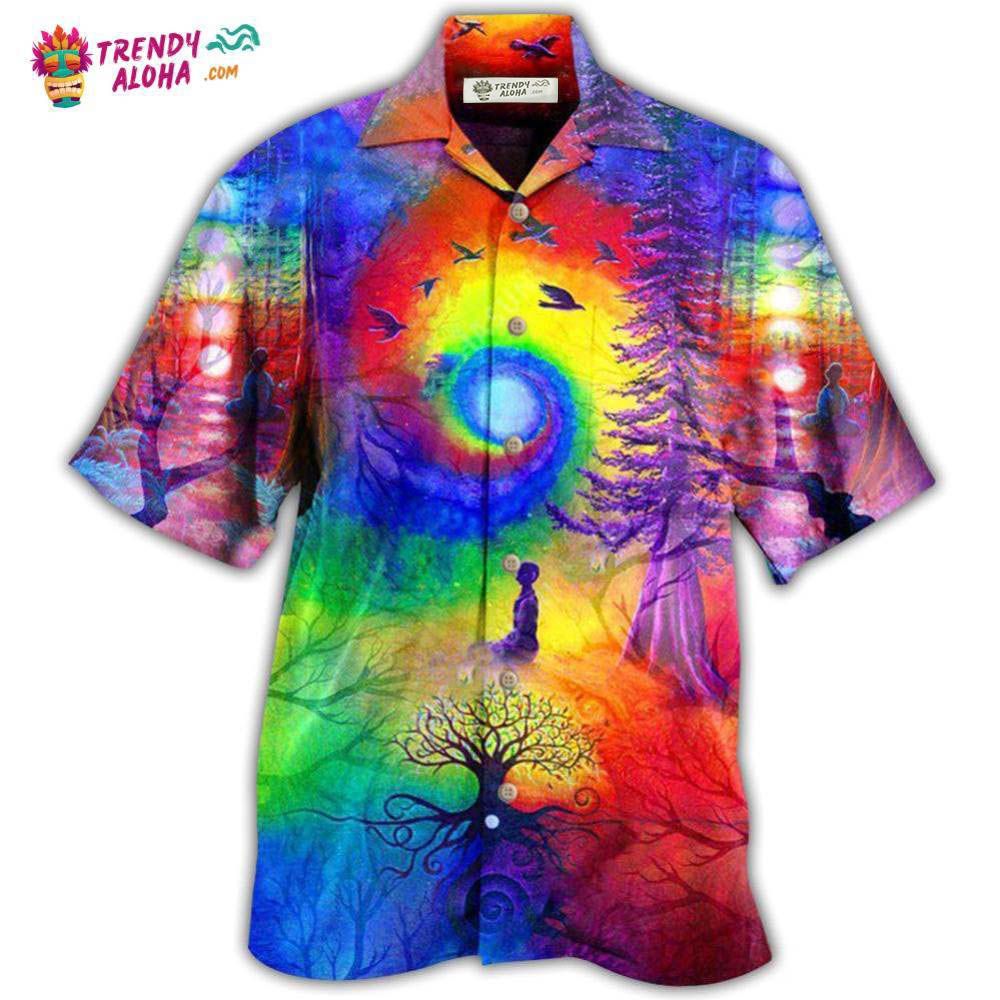 Yoga Meditation Is Being In Tune With Your Inner Universe Hawaiian Shirt – Trendy Aloha Yoga Meditation Is Being In Tune With Your Inner Universe Hawaiian Shirt – Trendy Aloha